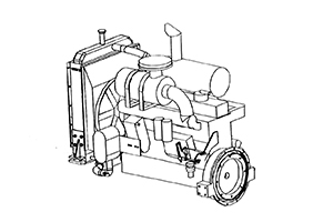 Двигатель в сборе (DH615G0429)