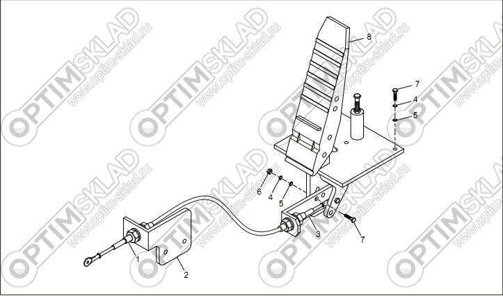 Педаль газа в сборе (LG853.01.06)